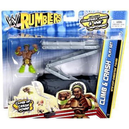 WWE Wrestling Rumblers Series 2 Climb & Crash Mini Figure Playset [With Kofi Kingston]