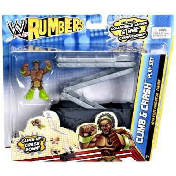 WWE Wrestling Rumblers Series 2 Climb & Crash Mini Figure Playset [With Kofi Kingston]