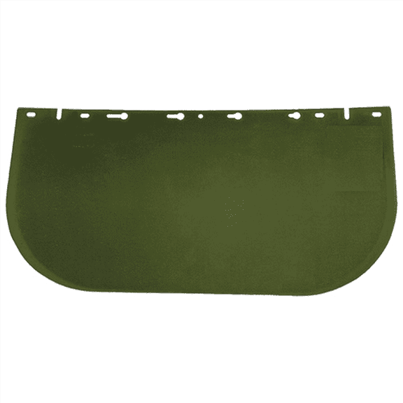 Sellstrom Replacement Windows for 390 Series Face Shields - Dark Green - 8" x 12" x 0.040" - Uncoated