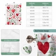 thumbnail image 6 of Valentine's Day Tie Up Curtains 45 Inches Long, Kitchen Window Curtains Over Sink, Pink Red Love Heart Green Botanicalvintage Small Window Curtains Shade Balloon Curtains Valances for Bedroom 34"x45", 6 of 8
