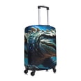 thumbnail image 3 of Daiia Starry Sky Colorful Crocodile A Luggage Cover, Thickened Washable Travel Luggage Covers, Elastic Unique Baggage Covers for 18-20 inch Luggage-X-Large, 3 of 9