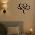 thumbnail image 5 of Infinity Heart Metal Wall Art – Eternal Love Decor, Geometric Hollow Steel Sculpture, Unique Bedroom & Wedding Decoration, Romantic Heart-Shaped Plaque for Couples，room decor, 5 of 16