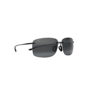 Maui Jim Hema Neutral Grey Rectangular Unisex Sunglasses 443-11M 62