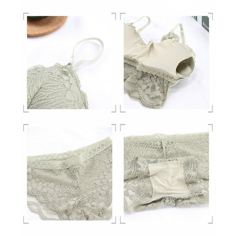 Cutout Bra Push Up Silk Bralette Underwear Bralette And Panty Set Lingerie  Set For Women Bra And Panty 2 Piece 2023