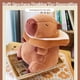 thumbnail image 2 of Almohada de Felpa de Carpincho con Pan Kawaii, Almohada de Muñeco de Peluche de Carpincho Suave, Juguetes de Animales de Peluche de Carpincho, 2 of 5