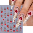 thumbnail image 3 of POWPOP Pegatinas 3D para Nail Art de Corazones para San Valentín, 6 piezas, 3 of 8