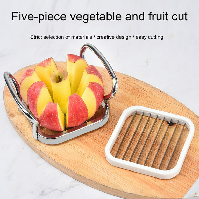 5in1 Stainless Steel Heavy Duty Potato Cutter French Fry Cutter Slicer  Potato Chipper Potato Dicer Home Kitchen Tool for Vegetable Fruit 