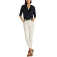 thumbnail image 2 of Lauren Ralph Lauren Ruffle-trim Stretch Jersey Shi French Navy Medium, 2 of 4