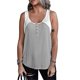 thumbnail image 1 of Camisetas sin mangas de Color sólido para mujer, Tops informales sin mangas con botón y cuello en U, ropa de calle que combina con todo, camiseta suave, 2022, 1 of 5