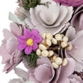 thumbnail image 6 of Northlight Wooden Floral Artificial Spring Wreath with Dried Foliage - 13.5" - Purple, 6 of 8