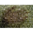 thumbnail image 4 of oneOone Cotton Silk Fabric Stripe & Square Geometric Print Fabric By The Yard 42 Inch Wide, 4 of 4