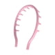 thumbnail image 5 of Diadema de silicona suave con forma de peine, ligera y flexible, ideal como regalo para fiestas. Rosa, 5 of 9