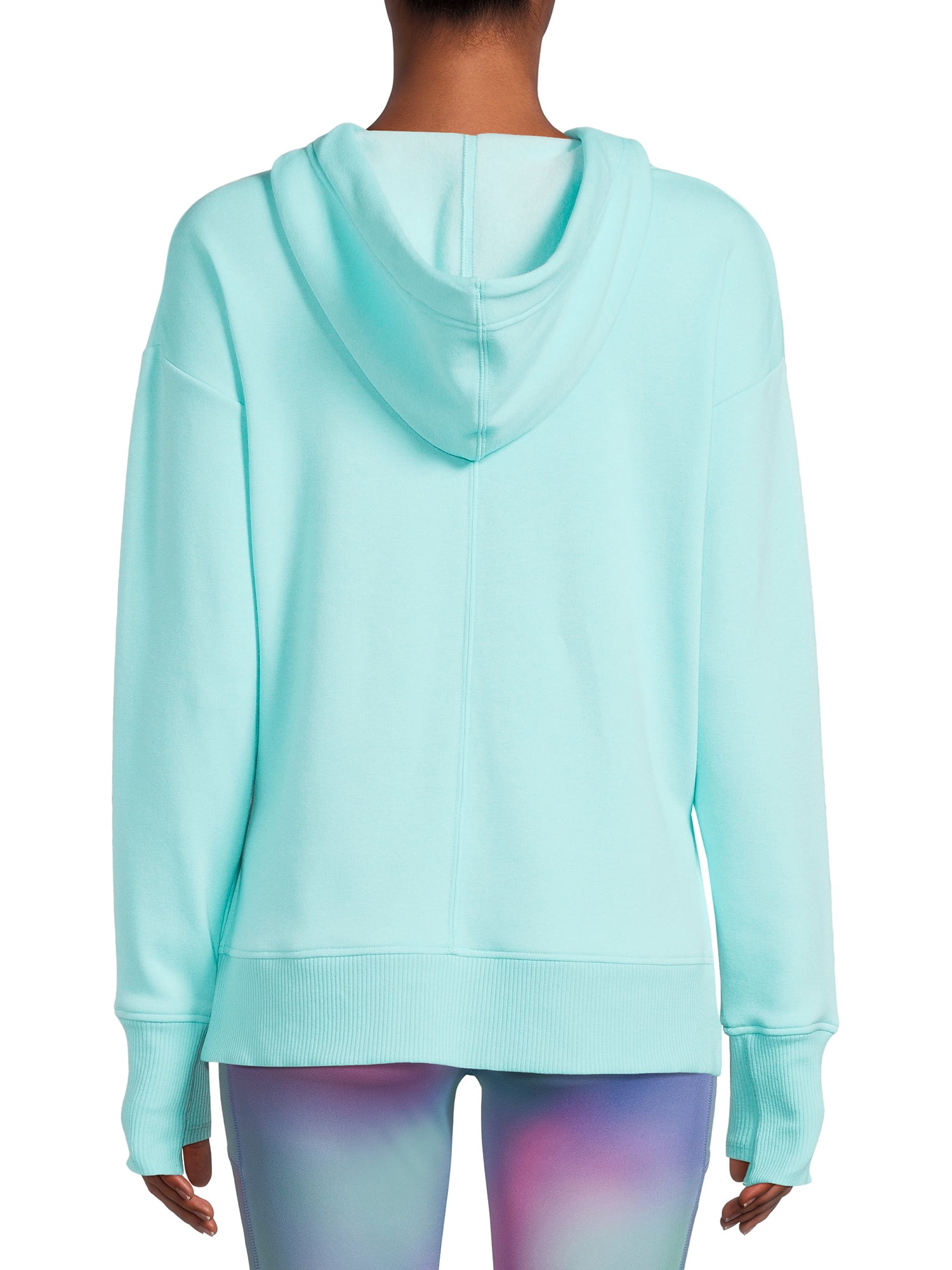 Avia Women's Active Plush Hooded Sweatshirt with Long Sleeves