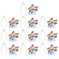thumbnail image 1 of Etiquetas de árbol de Navidad, patrón de mueco de nieve Etiquetas colgantes de Navidad Ligero 10 unids / set Lindo hecho a mano para decoraciones de festivales ANGGREK Otros, 1 of 8