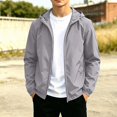 thumbnail image 2 of Afuyipoi Youth Teens Boys Softshell Hooded Jacket Waterproof Windbreaker Outdoor Sports Casual Zip Up Size 12-19 Gray Size 16, 2 of 8
