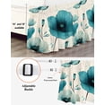 thumbnail image 3 of Watercolor Blue Flowers Bed Skirt King Size 16" Drop Butterfly Leaf Retro Pastoral Style Ruffled Wrap Around Bed Skirts Adjustable Elastic Bedskirt Dust Ruffle for King Size Bed, 3 of 7
