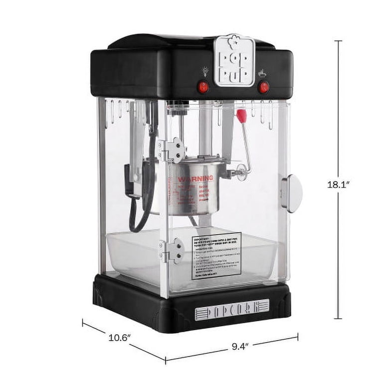 Great Northern Popcorn Pop Pup 2.5oz Popcorn Machine, Black photo 2
