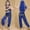 Blue, variant on Trendy Girls Outfits Set for Dancing and Casual Wear - Complete Ensemble with Top Shorts Accessories for Ages 2-16