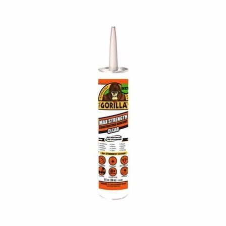 OPAL- Gorilla Glue Max Strength, Construction Adhesive, Clear, 9-Oz.
