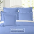 thumbnail image 3 of (2 pack) Nestl Pillow Sham Set of 2, Premium 1800 Series Double Brushed Bed Pillow Cases, Calm Blue, Euro 26" X 26", 3 of 6