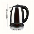 thumbnail image 2 of Hervidor Eléctrico de Acero Inoxidable de 1.8L con Indicador LED, Apagado Automático y Protección contra Secado, Incluye Base Calentadora - Ideal para Café y Té, 2 of 10