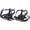 Black, variant on Mosiee M248 Aluminum Alloy Bicycle Pedals for Mountain Road Fixie Bike Dual Bearing Silver