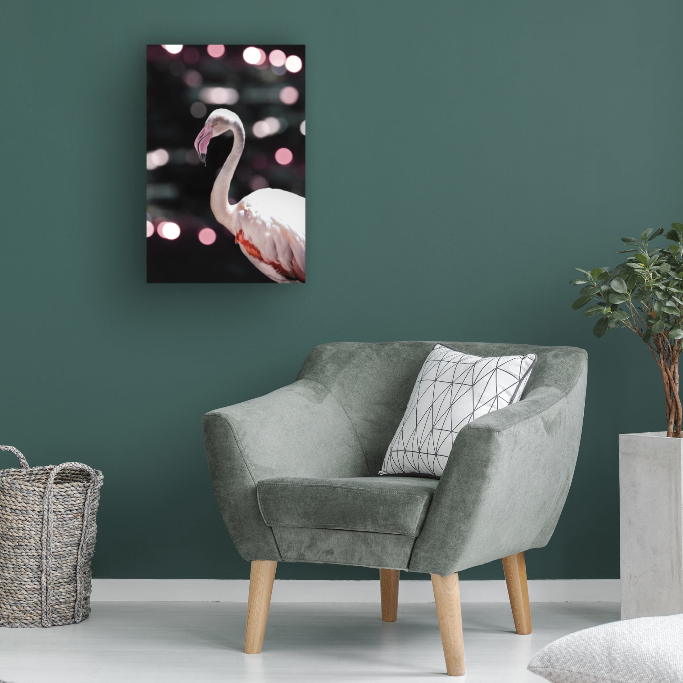 Trademark Fine Art Shot by Clint Disco Flamingo Canvas Wall Art