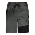 thumbnail image 4 of Mens Vestido Pantalones Doble Capa Elástica Cintura Luz Fuga para Secar Pantalones de Baño de Moda para Hombres, 4 of 7