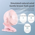 thumbnail image 6 of maxiaoxia USB Charging Desktop Clip Small Fan Home Office Student Dormitory Silent Fan Portable Cooling Fan Chill Fans for Home Outdoor, 6 of 6
