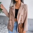 thumbnail image 2 of Blazer de pana para mujer, Blazer de pana para mujer, Chaqueta informal doble, Blazer de pana para mujer, Rendimiento comprobado, 2 of 9