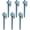 6 - Blue, variant on Gustave 6 Pack Plant Self Watering Spikes, Adjustable Automatic Drip Irrigation Stakes, Vacation Plant Waterers for Indoor Outdoor Garden Potted Plants