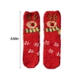 thumbnail image 3 of Zatoumnr Christmas Stocking with Plush Characters Faux Furs Cuff Warm Winter Socks for Family and Party Accessory Christmas Gifts for Women Men Family Christams Holiday Supplies, 3 of 8