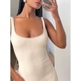 thumbnail image 5 of Gureui Women Knit Tank Dress Casual Summer Sleeveless U-Neck Party Long Dress for Cocktail Beach Club Streetwear, 5 of 8