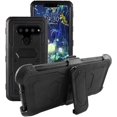 thumbnail image 1 of Mignova LG V50 /LG V50 ThinQ case,Heavy-Duty Shockproof Full Body Protection Rugged Hybrid Case with Rotating Belt Clip and Bracket 2019 Release(Black), 1 of 7
