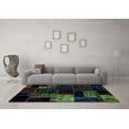 thumbnail image 3 of Ahgly Company Indoor Rectangle Patchwork Turquoise Blue Transitional Area Rugs, 4' x 6', 3 of 4