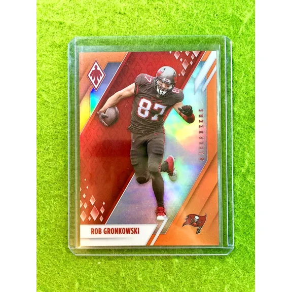 ROB GRONKOWSKI ORANGE PRIZM CARD JERSEY #87 BUCS 2021 Panini Phoenix SP # 99/99