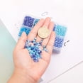 thumbnail image 3 of 1900pcs Mixed 6/0 Glass Seed Beads Round Loose Spacer Beads Blue 4mm Hole: 1mm, 3 of 7