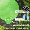 thumbnail image 4 of Qaba Saucer Tree Swing for Kids, 24 inch Round Flying Swing Seat, Green, 4 of 9