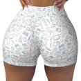 thumbnail image 2 of Salouo Household Appliances Print Women's Athletic Shorts,Booty Shorts Biker Shorts High Waisted Elastic Workout Shorts for Yoga Gym Running Sports-XX-Large, 2 of 8