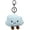 Blue, variant on Super Cute Kawaii Smiling Face Happy Cloud Plush Cloud Baby Women Girls Keychain Pendant Metal Key Ring Keychain
