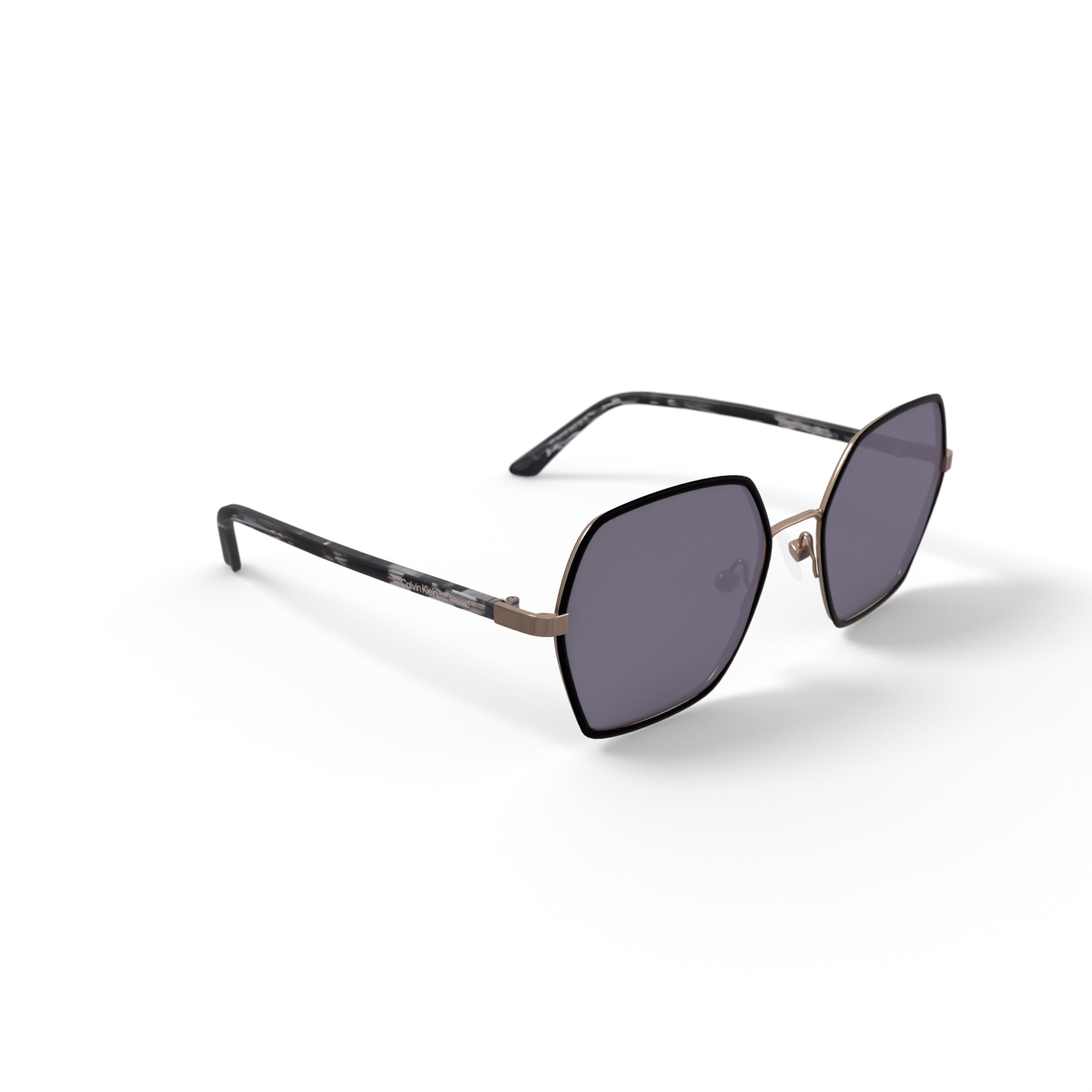 Calvin Klein Ladies Rx'able Sunglass, CK21131S, Black, 56-20-140, with Case
