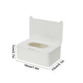 thumbnail image 3 of Tissue Box Cover, Staron 2026 Plastic Organizer for Tissues Cell Phones, White Gray Waterproof Bathroom Kitchen Vanity Countertop Storage Box, 3 of 6