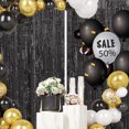 thumbnail image 6 of Black Fringe Curtain Foil Backdrop Curtain 1PCS 3.3x9.8Ft Party Streamers Metallic Tinsel for Birthday Wedding Engagement Baby Shower Bachelorette Christmas Holiday Celebration Party Decorations, 6 of 7