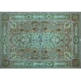 thumbnail image 1 of Ahgly Company Indoor Rectangle Persian Light Blue Traditional Area Rugs, 7' x 9', 1 of 4