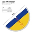thumbnail image 3 of Colombia Flag Christmas Tree Skirt Tassel Lace for Xmas Ornaments Decoration 48", 3 of 6