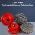 thumbnail image 4 of Electroplated Diamond Grinding Wheel 100 Mesh|Buffing Disc 2Inch 50mm Electroplated Polishing Pads Tile Glass Concrete Stone Polishing Sanding Discs Grinding Tool, 4 of 8