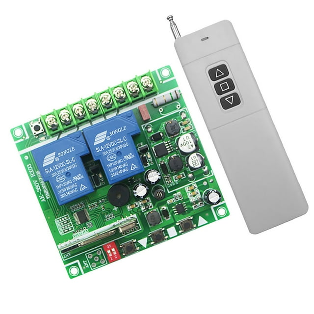 12v-48v 3000m Mando Inalámbrico 2 Canales 433mhz Interruptor de lámpara Módulo