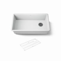 Kohler 33710-CM6 32.5 in. Undermount Single Bowl Kitchen Sink - Matte White