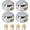 Silver 4 Pack, variant on 4  Trailer Door Locks Keyed Alike  Hockey Puck Locks Reinforced  Shackle Padlocks w/8  Solid  Lock for    Shed Gates Garage