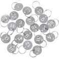 thumbnail image 3 of Hamzusd keychain numbers 1-20, 30mm 20 pieces number keychain stainless steel, keychain with numbers and ID tag cat/dog, keychain numbered tags for luggage, pet name, hotel, locker, 3 of 9